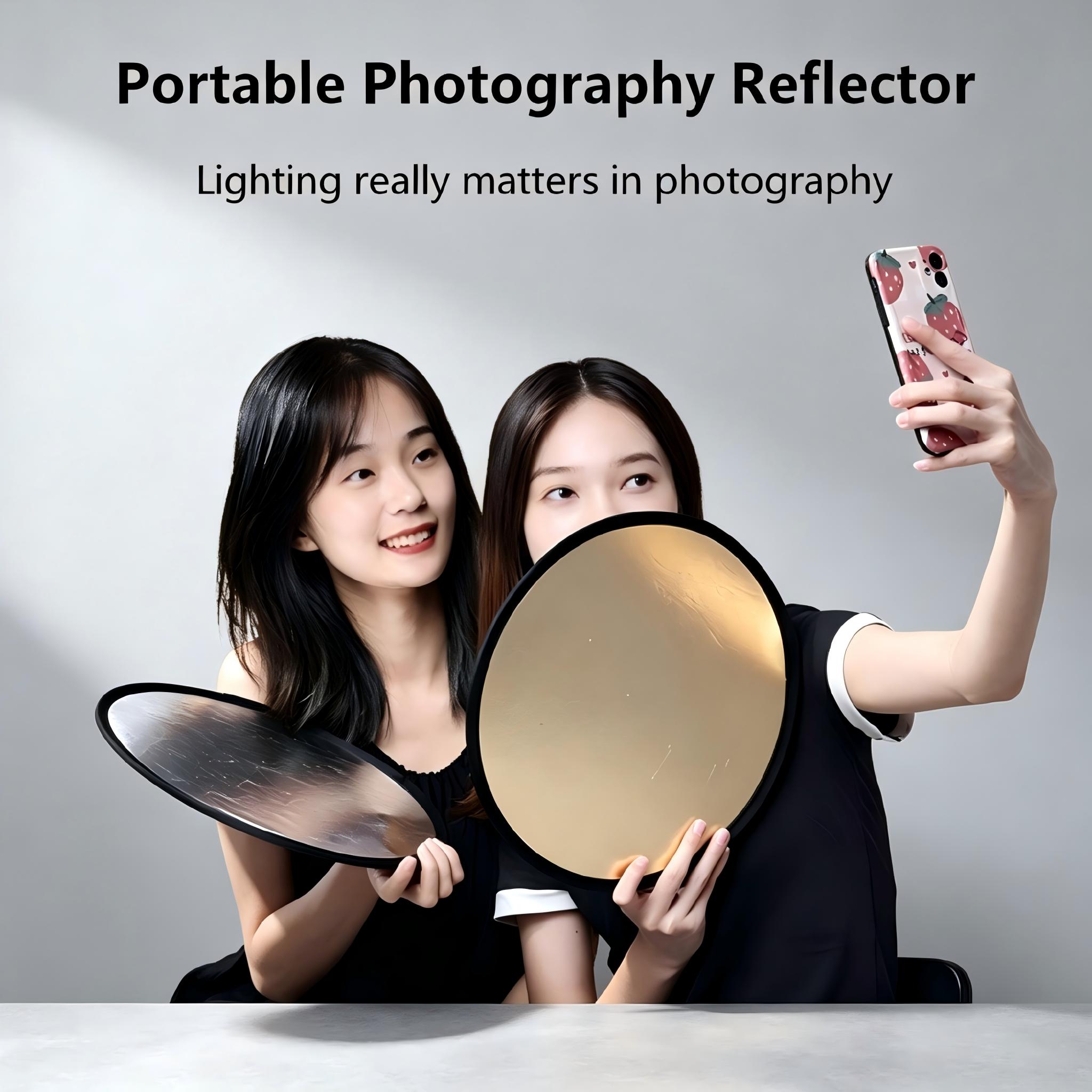 2-in-1 양면 금은 반사판 휴대용 접이식 조명 패널 - Outdoor Lighting Kit Photography 리뷰 및 가격