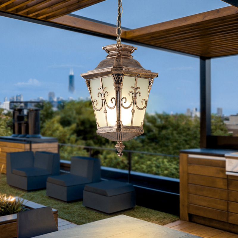 유리 그늘과 방수 야외 현관 펜던트 조명 블랙 외부 펜 - Outdoor Lighting Bronze 리뷰 및 가격