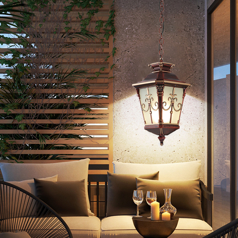 유리 그늘과 방수 야외 현관 펜던트 조명 블랙 외부 펜 - Outdoor Lighting Bronze 리뷰 및 가격