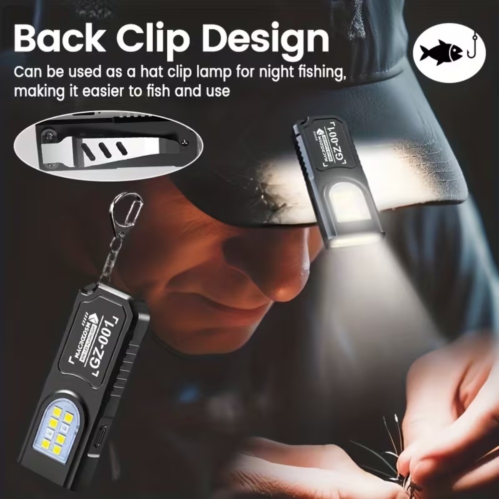 미니 COB LED 키체인 손전등 USB 충전식 토치  - Outdoor Lighting Electric 리뷰 및 가격