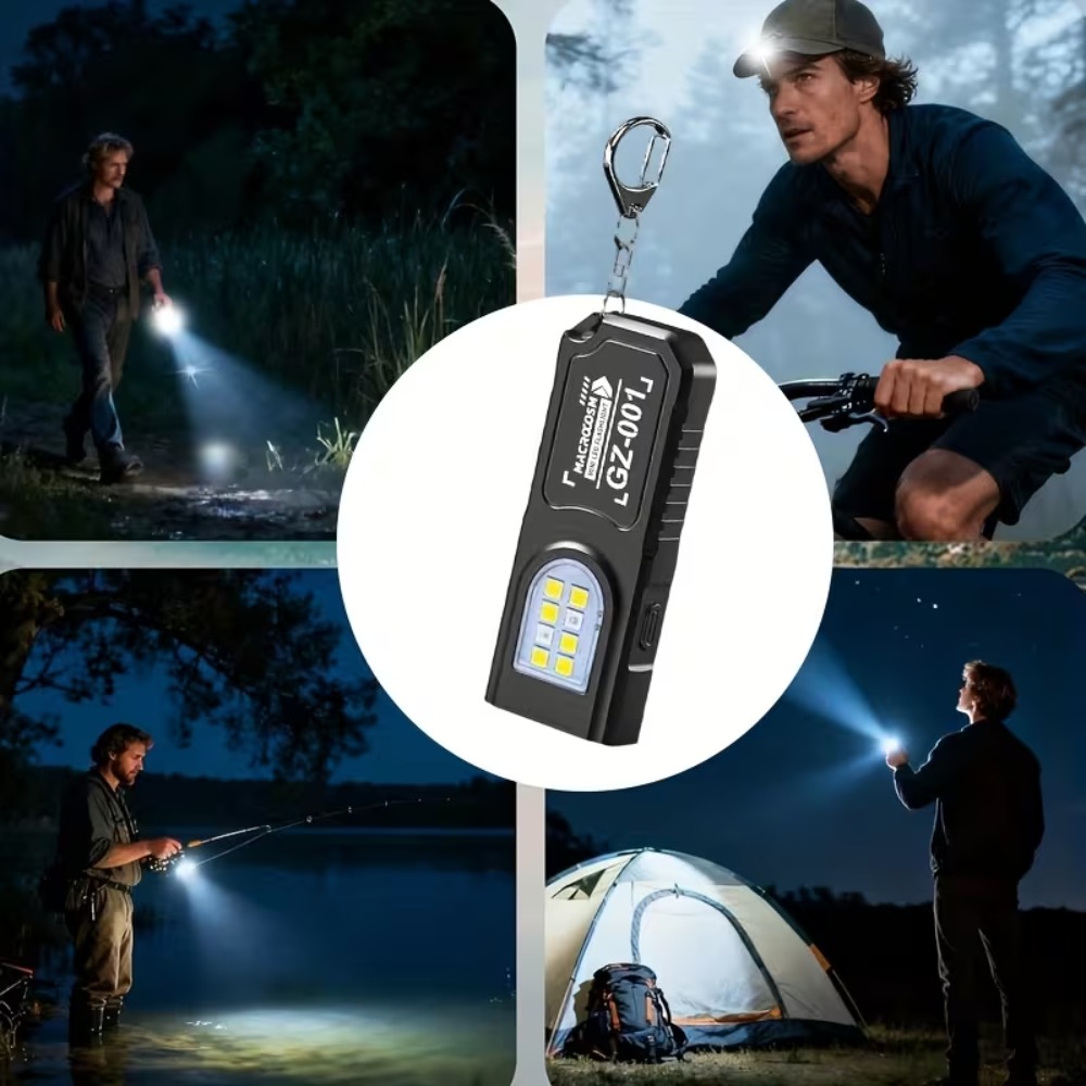 미니 COB LED 키체인 손전등 USB 충전식 토치  - Outdoor Lighting Electric 리뷰 및 가격